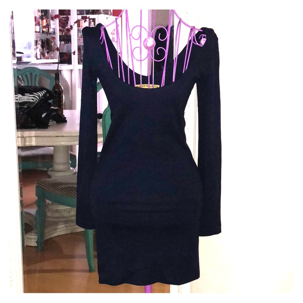 NEED GONE BY 9/15/22 - Monrow Navy Blue Bodycon mini Dress